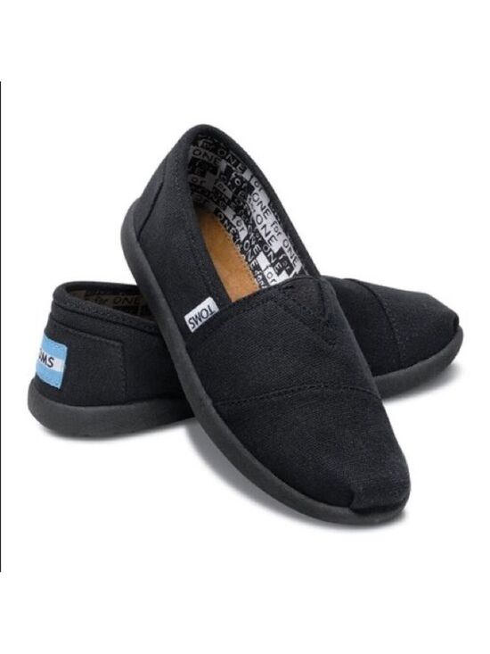 Toms Other - Kids Toms Unisex Black Slip On Classic Canvas 3.5 Y